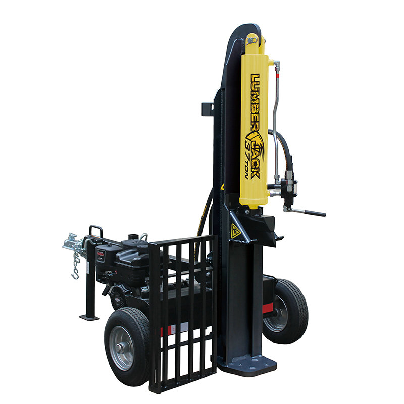 ما هي أنواع جذوع الأشجار التي يمكن أن يتعامل معها جهاز Petrol Log Splitter-Full Beam سعة 37 طنًا؟